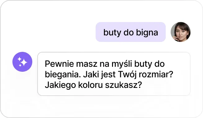 Obsługuje literówki bez utraty trafności