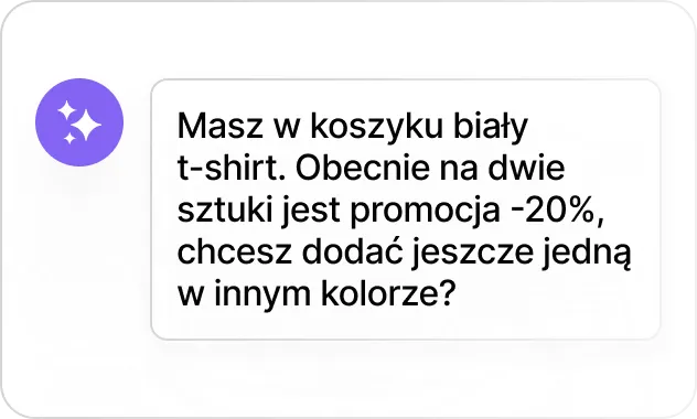 Stosuje cross-selling i upselling w rozmowie